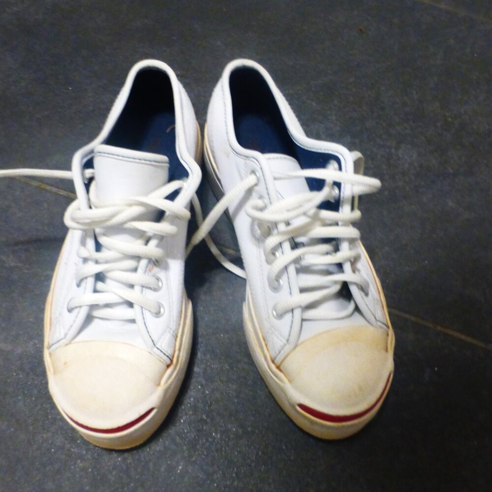 1980's Vintage CONVERSE Running Shoes Size 5.5 JACK BURCELL Converse Sneakers